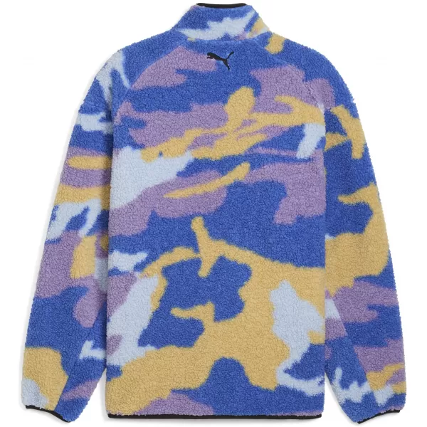  Pánské bunda PUMA DYLAN POLAR FLEECE JACKET 632826-01 CANVAS/AOP 
