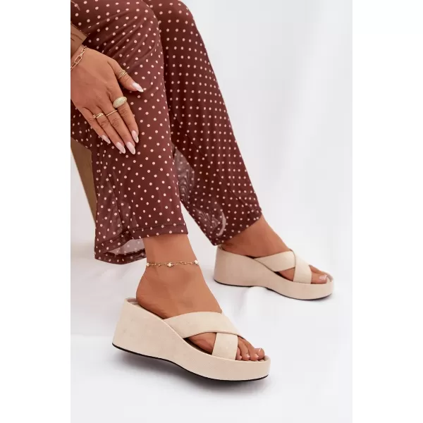  Dámské pantofle BOTO CALORINE 41357 BEIGE 