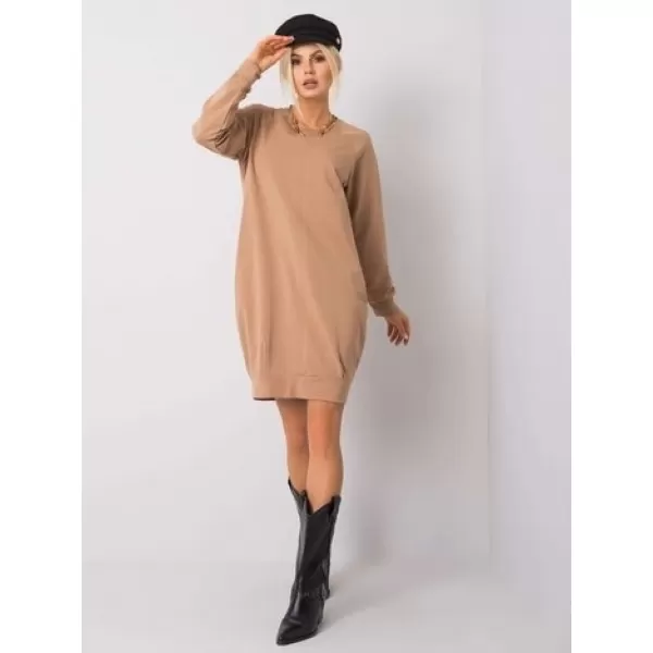  Dámské šaty BASIC FEEL GOOD RV-TU-5184.93P CAMEL 