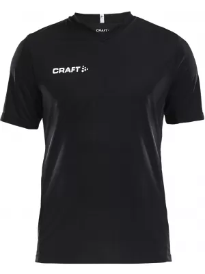 Pánské sportovní tričko s výstřihem do V CRAFT TW Squad Go Jersey Solid M ČERNÁ