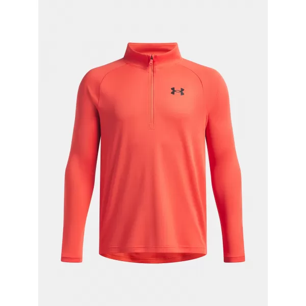  Chlapecká mikina UNDER ARMOUR TECH 2.0 1/2 ZIP 1363286-690 ČERVENÁ 