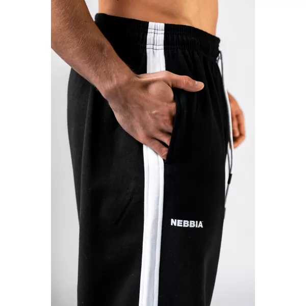  NEBBIA Relaxed fit tepláky POWER 904 BLACK 
