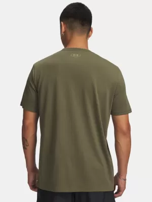 Pánské triko UNDER ARMOUR UA M BOXED SPORTS UPDATED SS 1386793-390 ZELENÁ