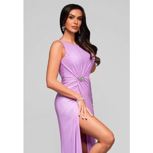  Dámské šaty LARICA LA-OM-DLR184 LIGHT PURPLE 