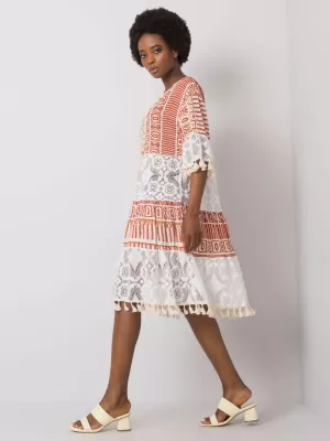 Dámské šaty ITALY MODA DHJ-SK-13567.41P DARK ORANGE