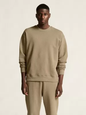 Pánská těžká mikina CRAFT Corp. Frequent Sweatshirt M ŠEDOBÉŽOVÁ