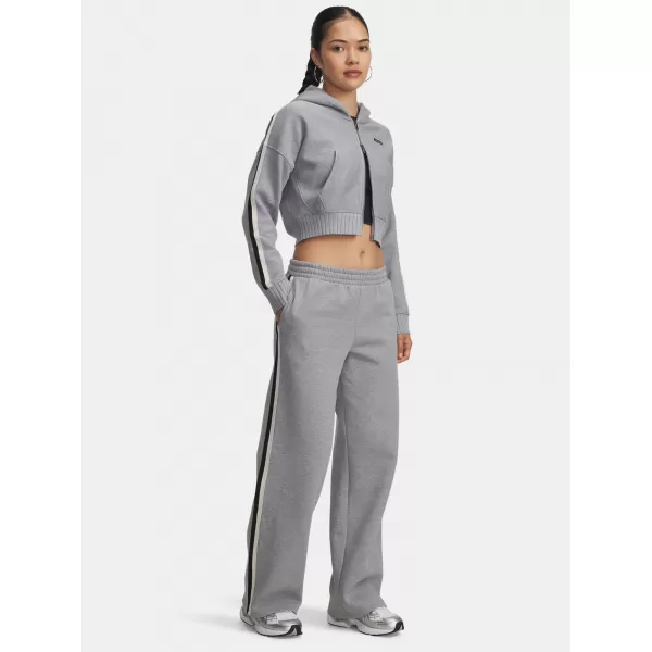  Dámské sportovní kalhoty UNDER ARMOUR ICON HWT FLC PUDDLE PANT 6004851-011 ŠEDÁ 
