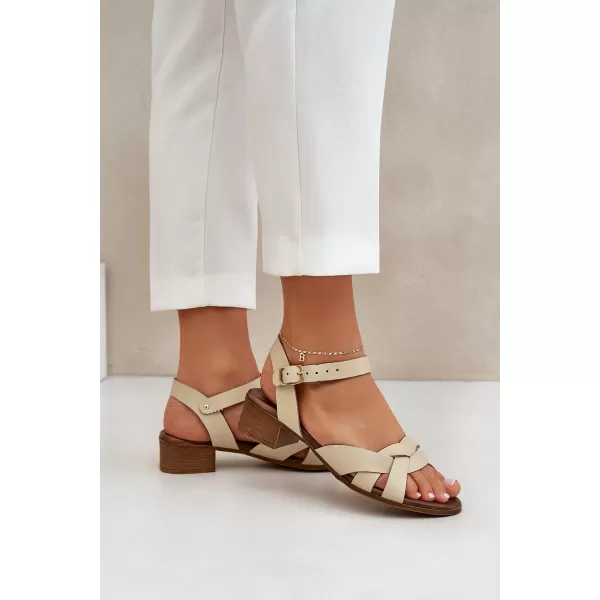  Dámské sandály ZAZOO 40372 BEIGE 