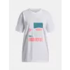 Dívčí triko UNDER ARMOUR UA G BLOCK LOGO OS SS 6009720-100 BÍLÁ