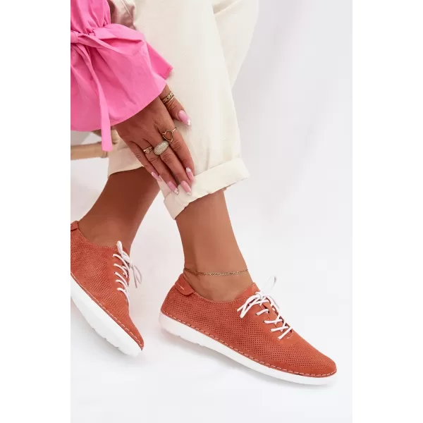  Dámské boty S.BARSKI LR61-7080 ORANGE 