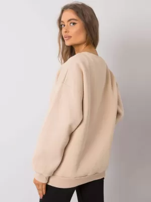 Dámská mikina EX MODA EM-BL-617-1.34X BEIGE