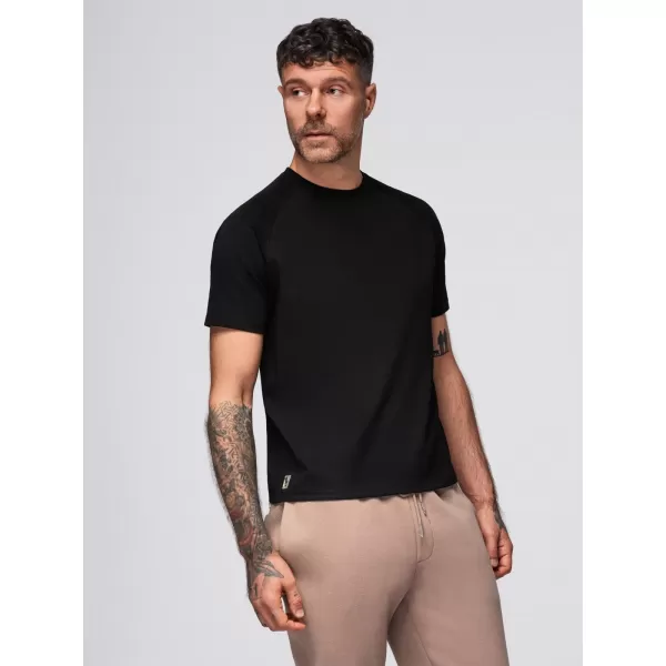  Pánské triko OMBRE OM-TSCT-0240 BLACK 
