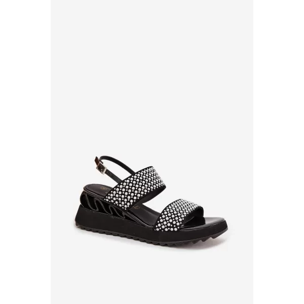  Dámské sandály D&A CR61-3067 BLACK 