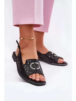 Dámské sandály S.BARSKI KV51-096 BLACK