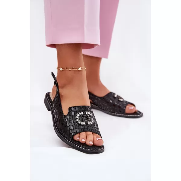 Dámské sandály S.BARSKI KV51-096 BLACK 