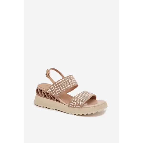  Dámské sandály D&A CR61-3067 BEIGE 