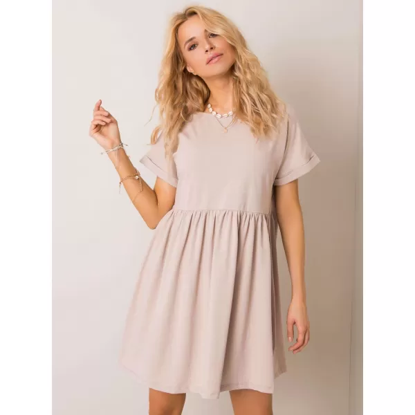  Dámské šaty RUE PARIS RV-SK-5672.03P BEIGE 