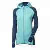 Dámská mikina PROGRESS TISPA HOODY MINT MODRÁ