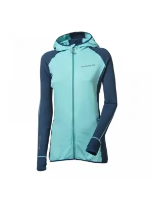 Dámská mikina PROGRESS TISPA HOODY MINT MODRÁ