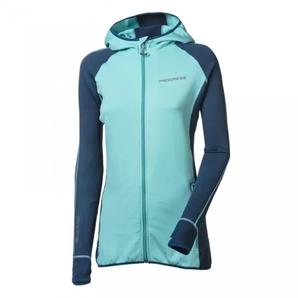  Dámská mikina PROGRESS TISPA HOODY MINT MODRÁ 