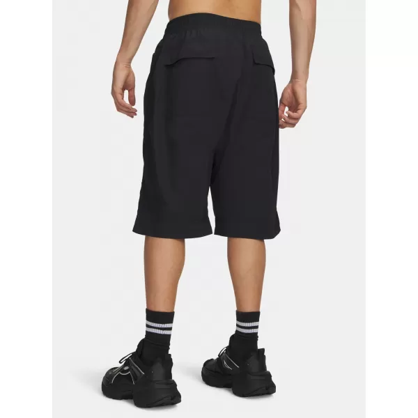  Pánské kraťasy UNDER ARMOUR UA HOOPS WOVEN SHORT 6011096-001 ČERNÁ 