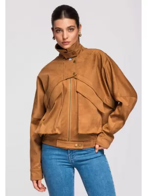 Dámská bunda LARICA OW-JAFL-0122 CAMEL