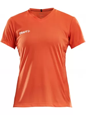 Dámské sportovní tričko s výstřihem do V CRAFT TW Squad Go Jersey Solid W KOKTEJLOVÁ