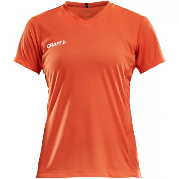  Dámské sportovní tričko s výstřihem do V CRAFT TW Squad Go Jersey Solid W KOKTEJLOVÁ 
