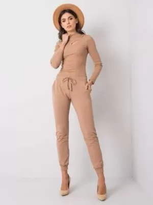 Dámské tepláky BASIC FEEL GOOD RV-DR-5040.02X CAMEL