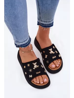 Dámské pantofle VINCEZA 66741 BLACK
