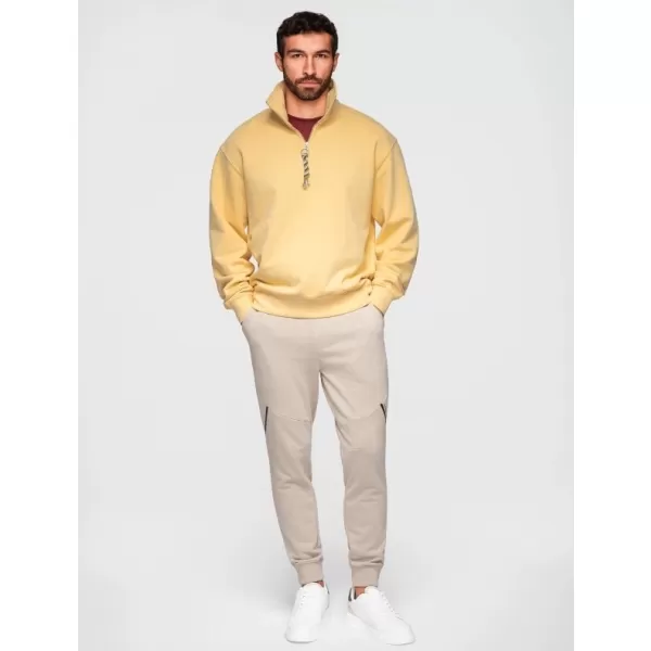 Pánské tepláky OMBRE OM-PASK-0280 BEIGE 