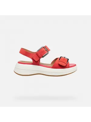 Dámské sandály GEOX SPHERICA ECUB-3 S G012855 ČERVENÁ