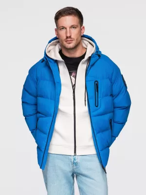 Pánská bunda OMBRE OM-JAHP-0302 BLUE