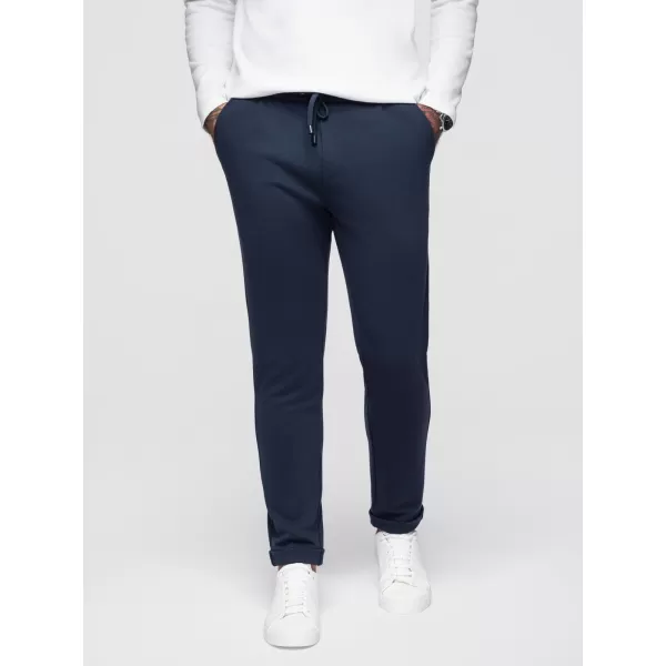  Pánské kalhoty OMBRE OM-PACP-0283 NAVY BLUE 