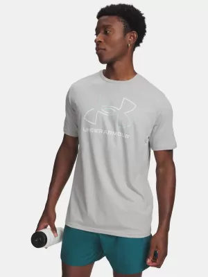 Pánské triko UNDER ARMOUR UA GL FOUNDATION UPDATE SS 1382915-069 ŠEDÁ