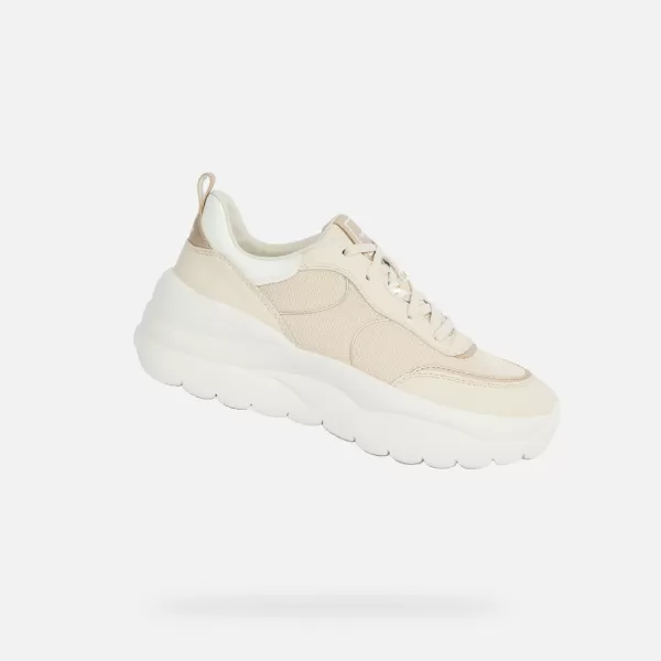  Dámské tenisky GEOX XTROS G012868 KRÉMOVÁ 