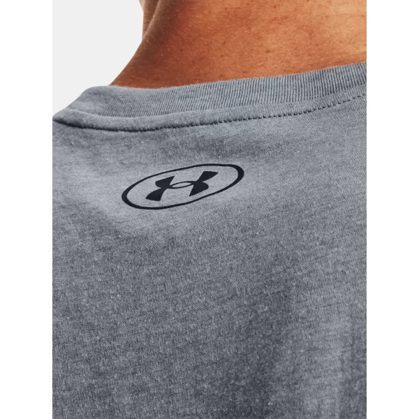  Pánské tílko UNDER ARMOUR LEFT CHEST CUT OFF TANK 1329286-035 ŠEDÁ 