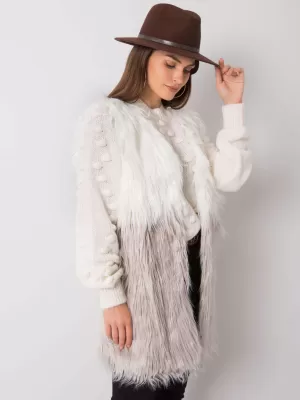 Dámská vesta WOOL FASHION ITALIA AT-KZ-04201.97P ECRU