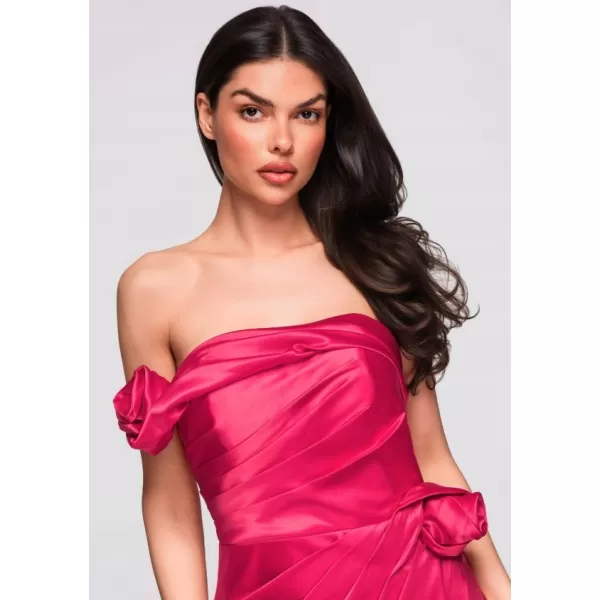  Dámské šaty LARICA LA-OM-DLR278 FUCHSIA 