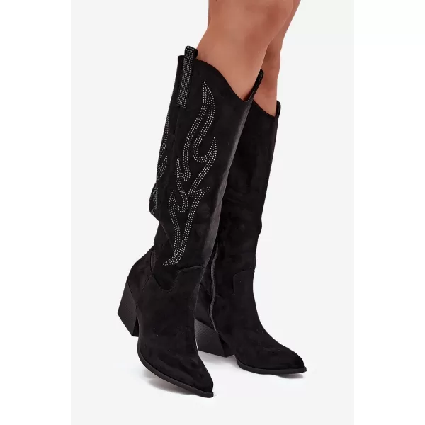  Dámské boty na podpatku BOTO JOVINA 38555 BLACK 