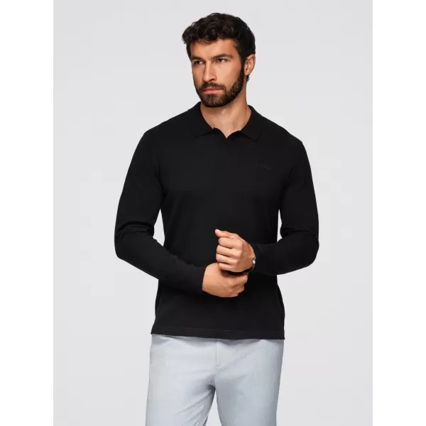  Pánský svetr OMBRE OM-POLS-0140 BLACK 