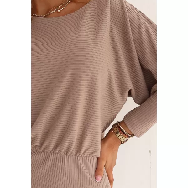  Dámské šaty NUMOCO LARA 399-4 MOCHA MOUSSE 