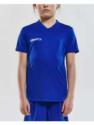 Dětské sportovní tričko s výstřihem do V CRAFT TW Squad Go Jersey Solid Jr KLUBOVÁ KOBALTOVÁ