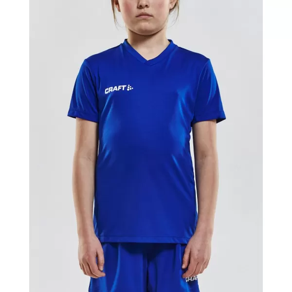  Dětské sportovní tričko s výstřihem do V CRAFT TW Squad Go Jersey Solid Jr KLUBOVÁ KOBALTOVÁ 