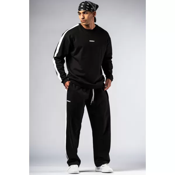  NEBBIA Relaxed fit tepláky POWER 904 BLACK 