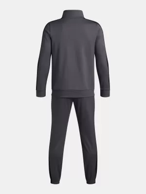 Chlapecká souprava UNDER ARMOUR UA RIVAL KNIT TRACK SUIT 1363290-025 ŠEDÁ