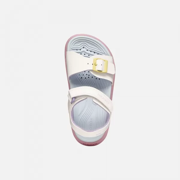  Dívčí sandály GEOX SANDAL FUSBETTO J35HQA000BCC0653 BÍLÁ 