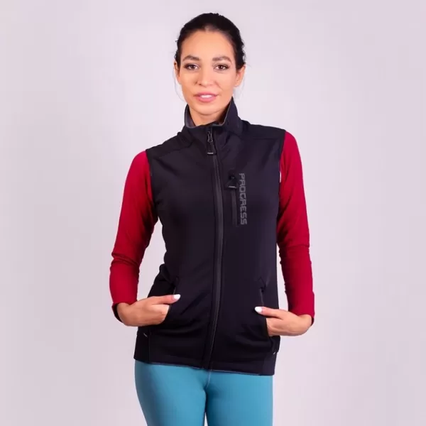  Dámská vesta PROGRESS HUNTRESS VEST ČERNÁ 