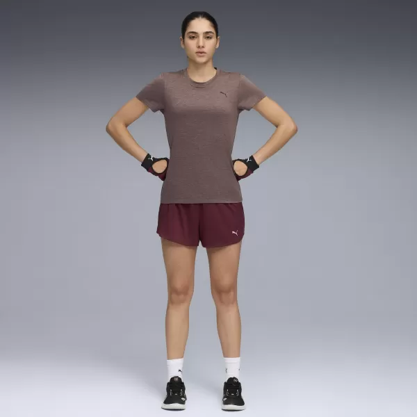  Dámské triko PUMA W TAD ESSENTIAL HEATHER TEE 525891-88 RAISIN HEATHER 