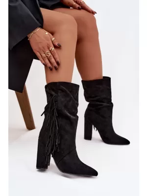 Dámské boty BOTO ZATEPLENÉ 40514 BLACK
